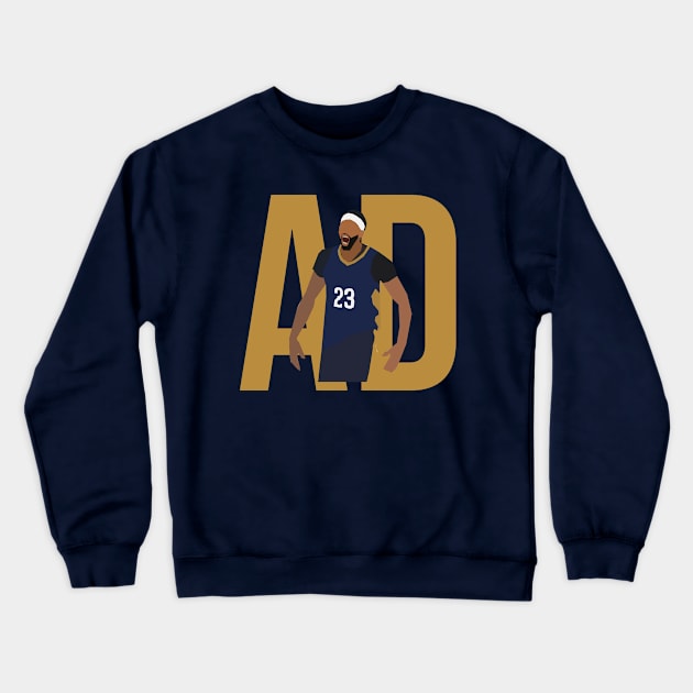 Anthony Davis - AD Crewneck Sweatshirt by xavierjfong